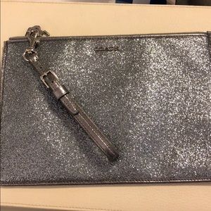 Dark grey sparkly Coach clutch